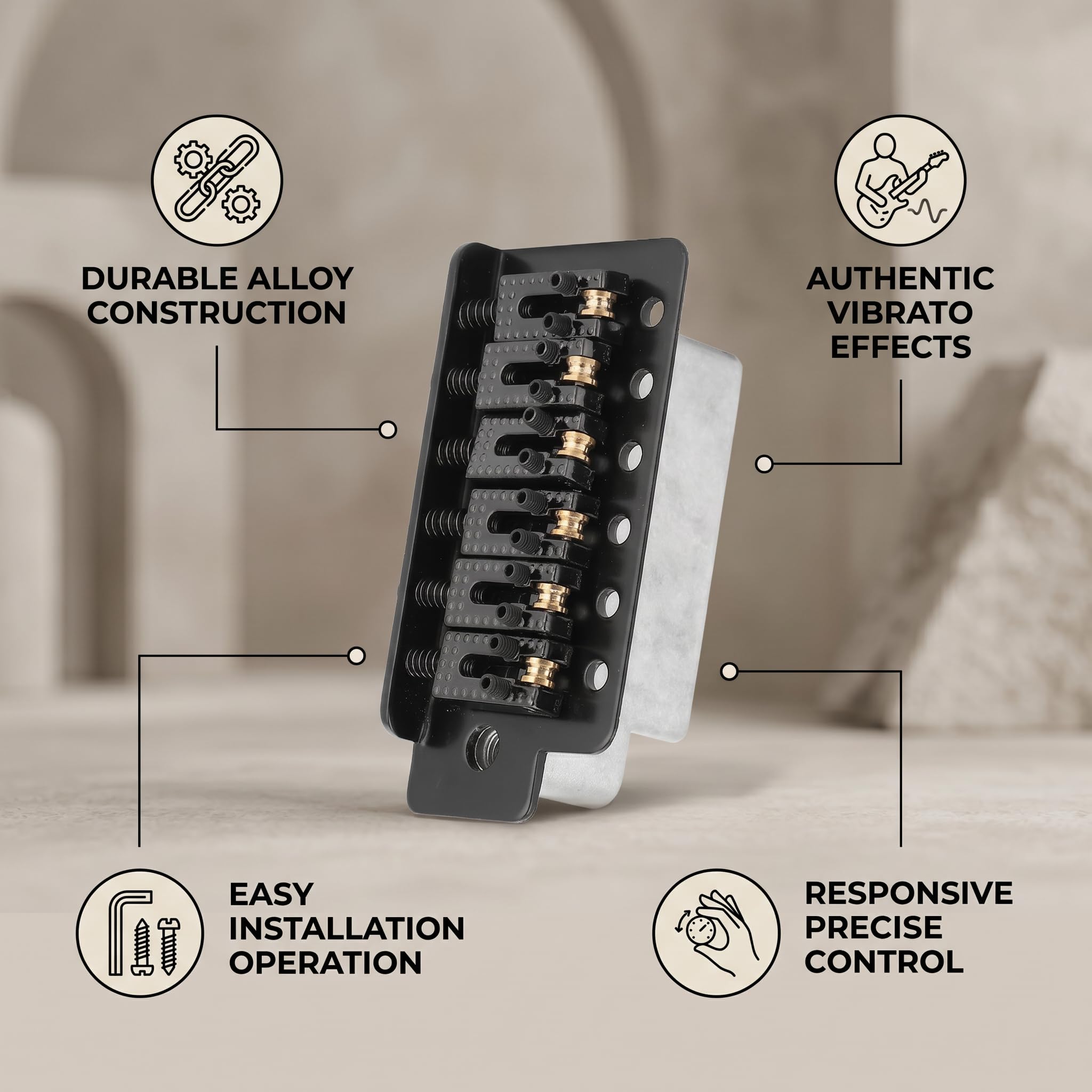 Ferades　FRT TREMOLO SYSTEM　エレキギター Guitar Tremolo Bridge,Tremolo System with Roller Single Locking